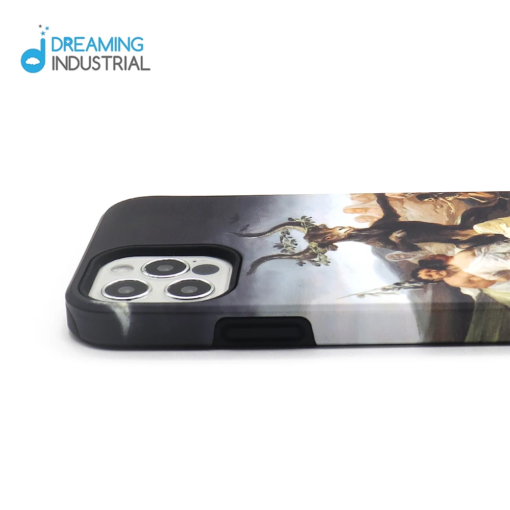 Print on demand 2 in 1 tough case sublimation 3d tough cases  DIY Shockproof Customized 2 in 1 heavy duty cases glossy/ matte