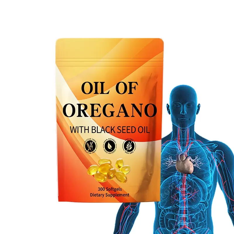 Most Popular Nature 100%Pure Oregano Oil Carvacrol Capsule Oregano Oil Softgel Capsules