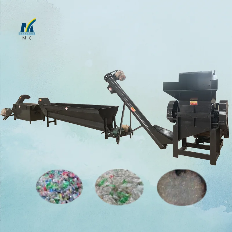 100-1500kg/h Waste Plastic Bottle Recycling Washing Machine Pe Pp Pet Plastic Bottle Washing Line Plastic Washing Plant