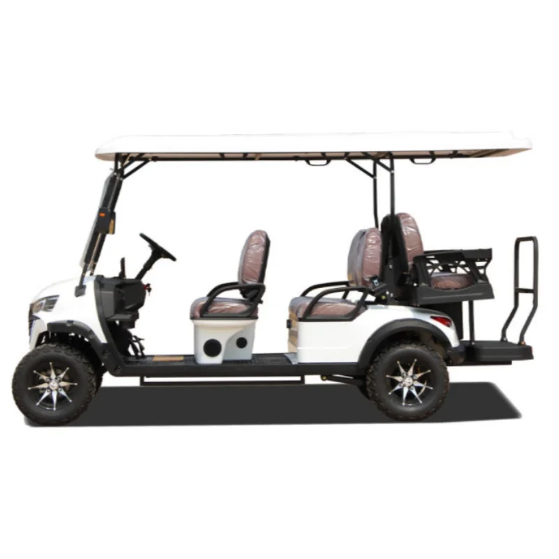 Wholesale Golf Cart Club 6 Seats Car Gas Powered  Golf Cart Trailer Gasoline Golf Cart for Sale