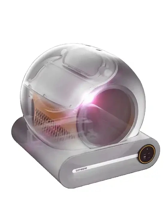 OEM HOT SALE Pet Products Cleaning Plastic Cat Toilet Box Trays Simple Cute Cat Head cat litter box automatic cleaning