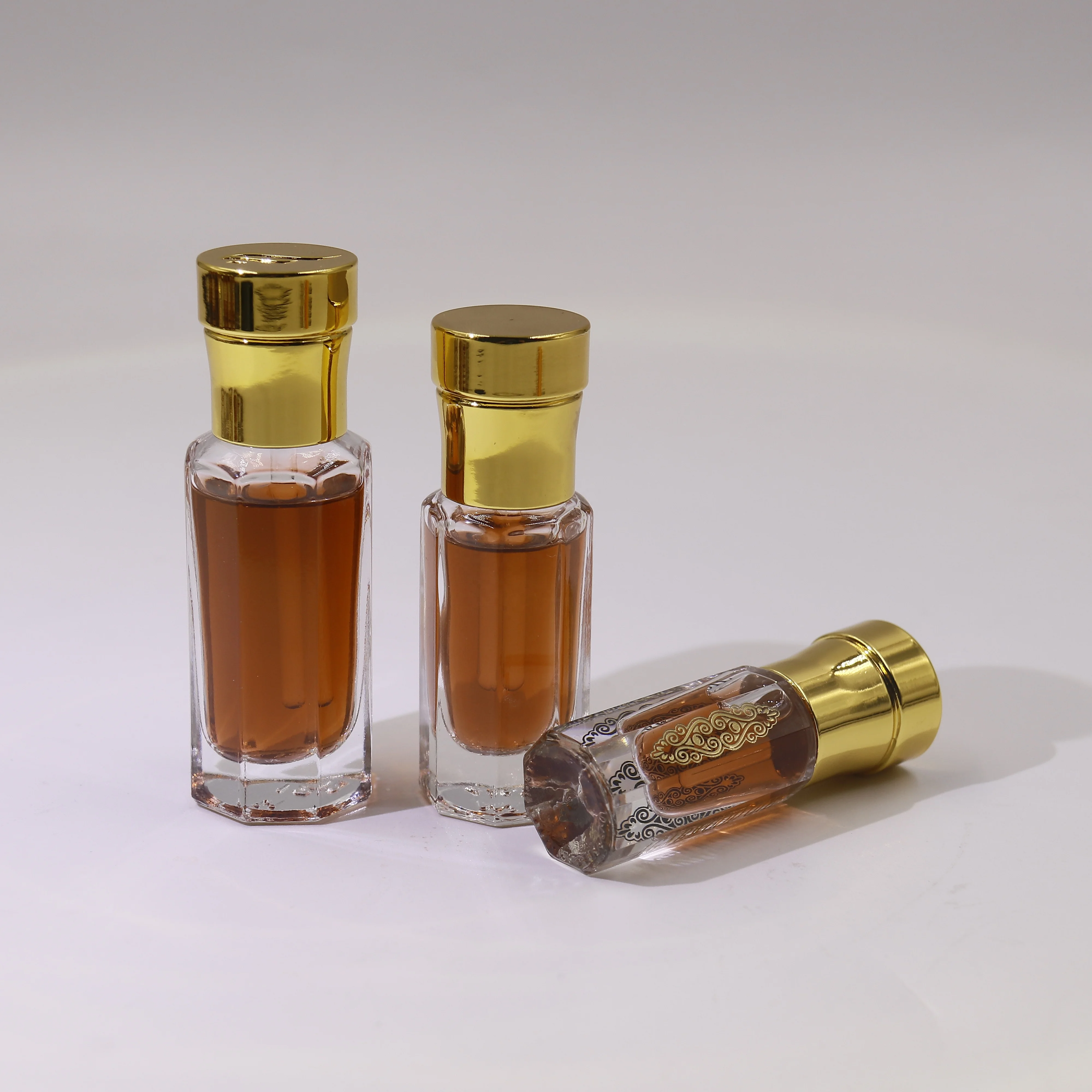 3ml 6ml 12ml Fancy Small Pocket Customized Logo Glass Attar Bottle For Oud Oil