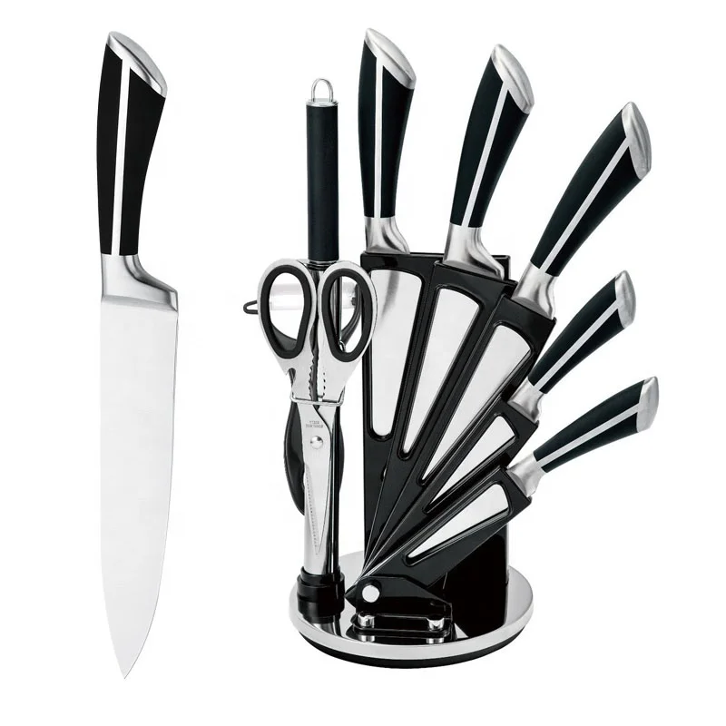 Набор кухонных ножей из нержавеющей стали с мягкой ручкой