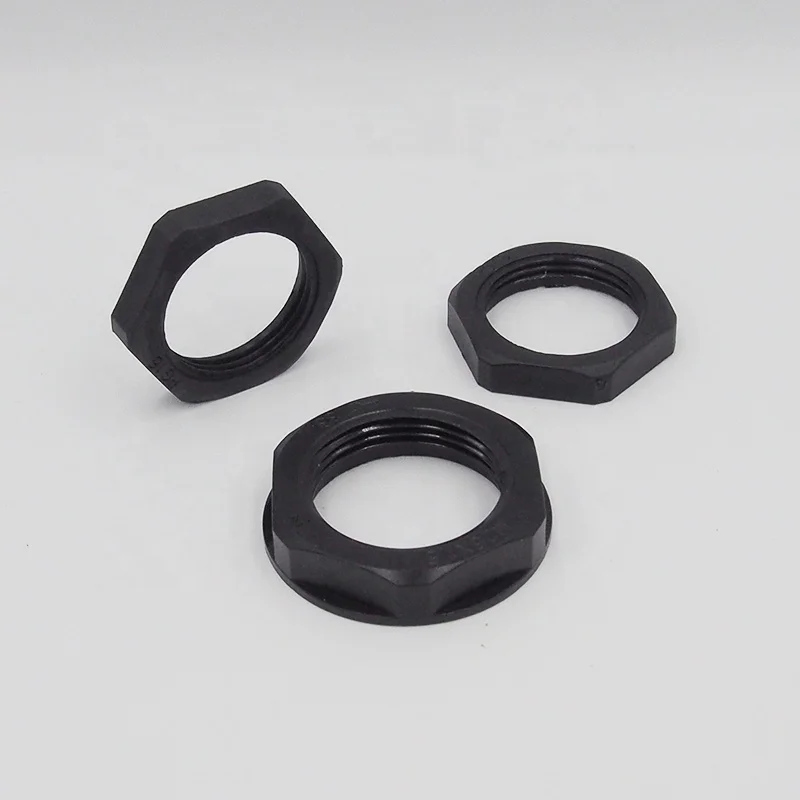 Factory Hexagonal fastener Flange Series Nylon plastic Lock Nut