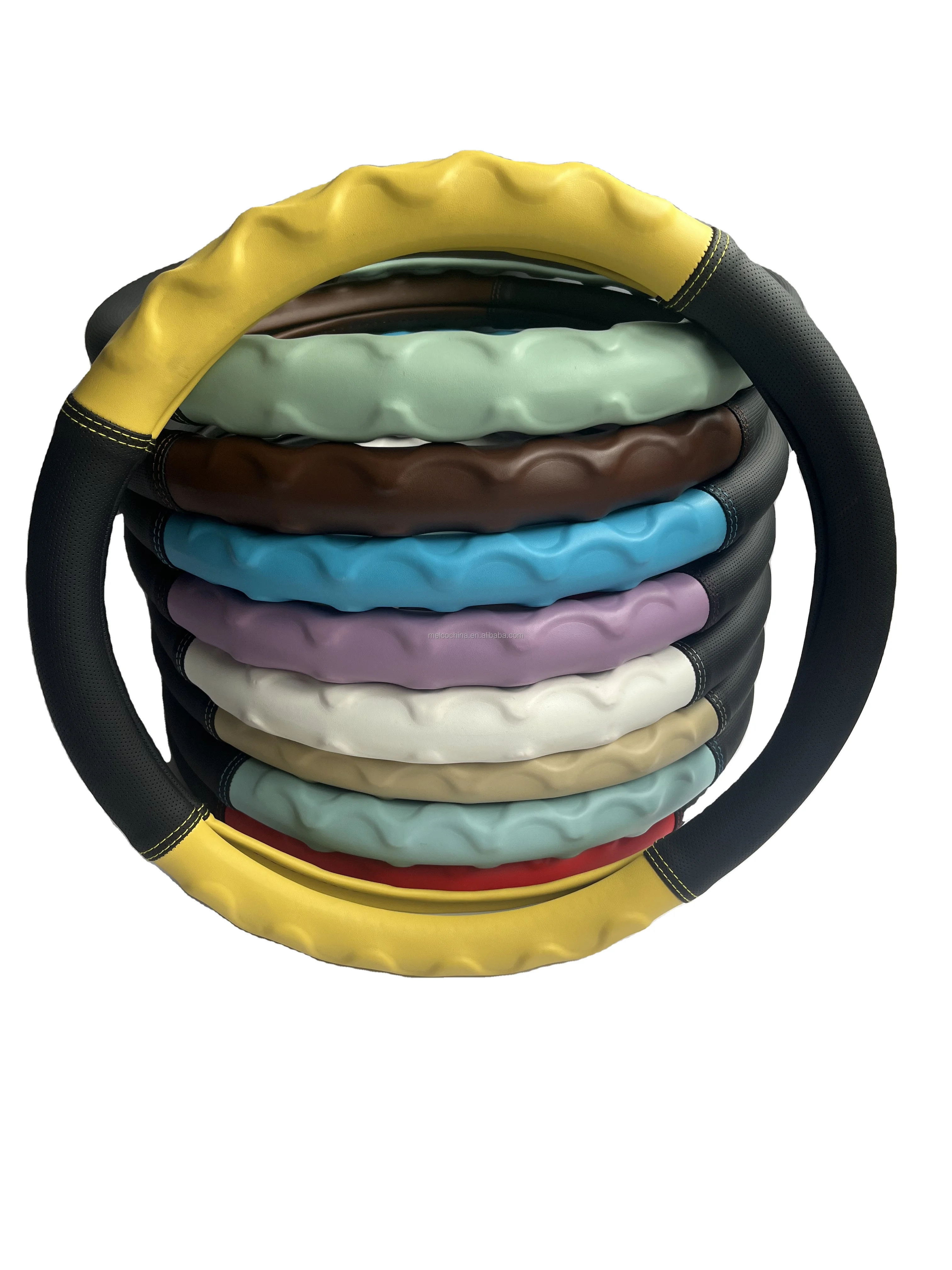 MELCO LBL Universal Fit for 14 inch Boat Steering Wheel Cover, UTV Steering Wheel Cover,Polaris RZR Steering Wheel Cover