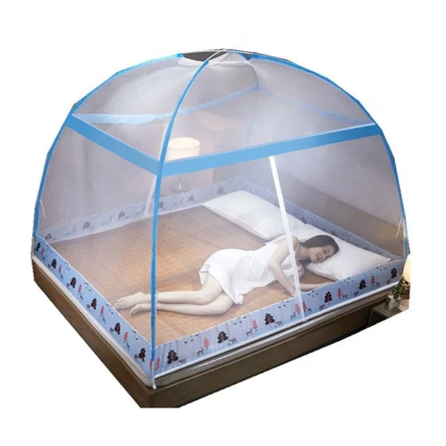 
Factory Direct Sale Automatic Installation-free Double Door Sitting Bed Type Simple Adult Mosquito Net 