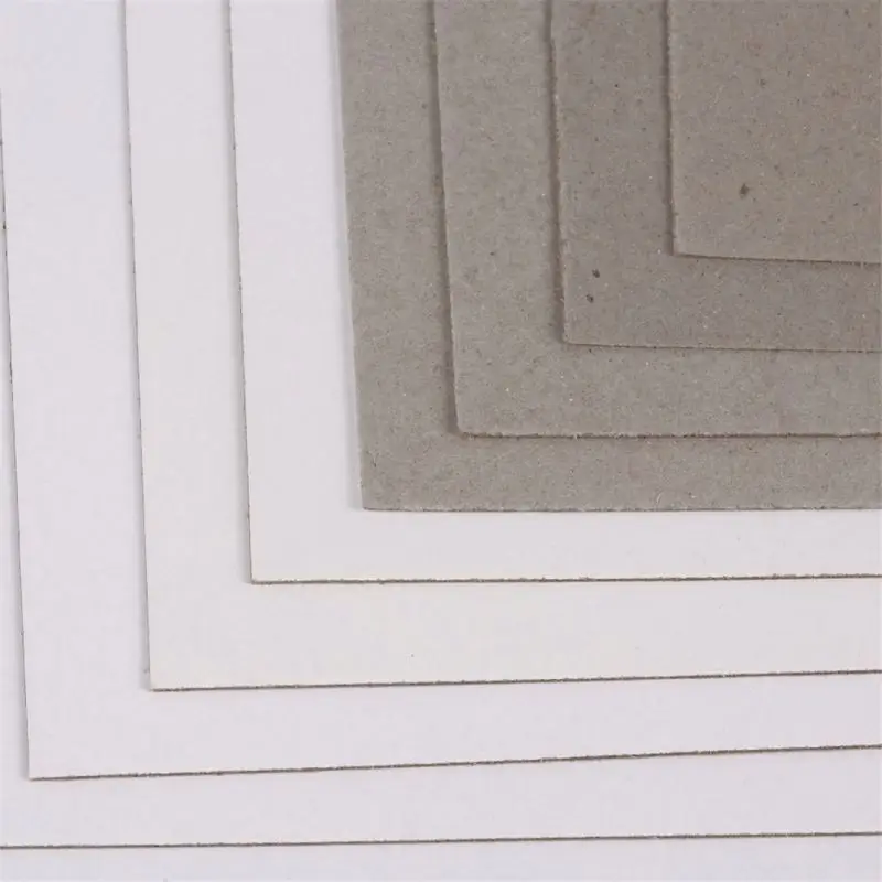 Custom 250gsm 300gsm 350gsm 400gsm Kraft Brown Grey White Back One Side Printed Coated Paper Duplex Board