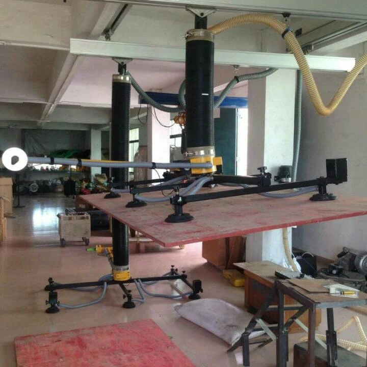 cnc machine router wood plywood Composite Panel door vacuum tube lifter with 90 degree titling