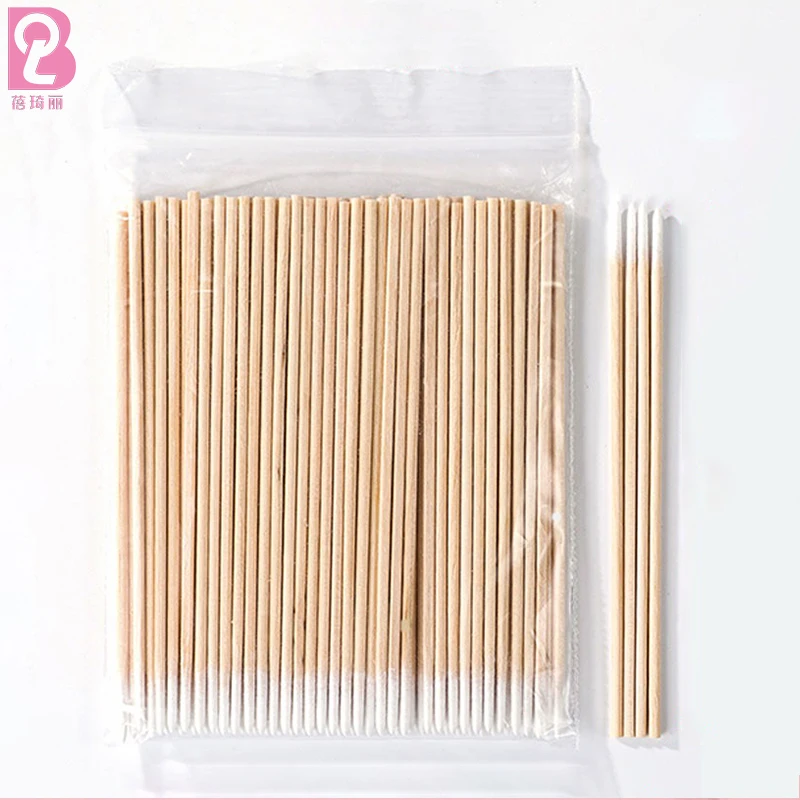 Beiqili Pointed Cotton Swabs, Precision Tip Microblading Cotton Buds Swabs  for Eyelash Extensions,Makeup,Nails,Tattoo Permanent