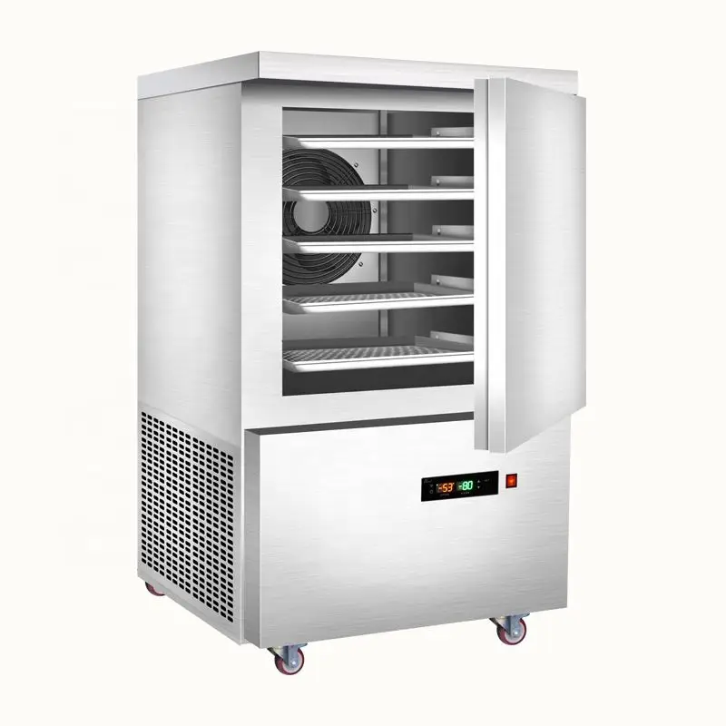 Hot Sale Commercial Kitchen Equipment Fast Freezing Machine Stainless Steel Blast Freezer Mobile Mini Iqf Shock Freezer For Food