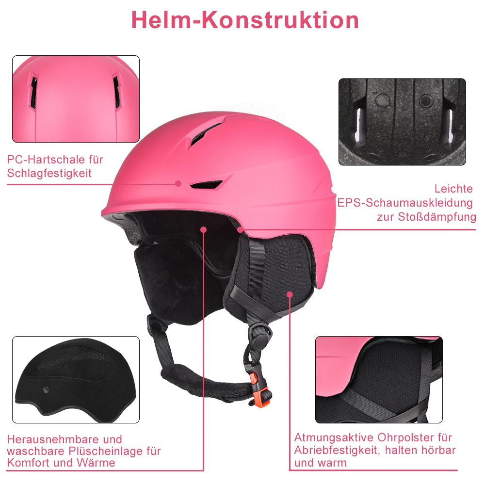 Nice winter ski snowboard snow helmet ski helmet with good quality smart skiing helmet