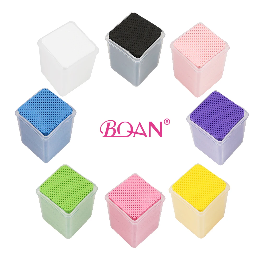 Wholesales 8 Colors Box pink Gel Remove Pads Nail Polish Remover Non Lint Free Wipes for Nails