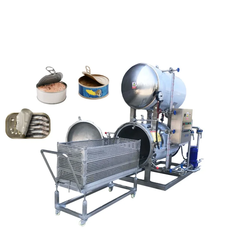 QD-600  Double layer hot water circulation autoclave retort  for food/canning