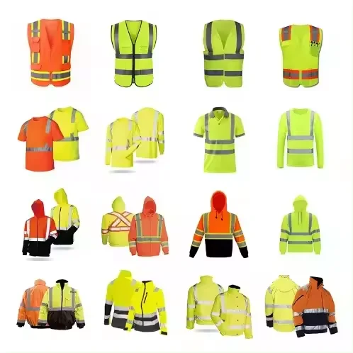 HBC Hot Sale Custom Logo Reflective Strap Construction Work Vest Safety With Adjustable Strap High Visibility