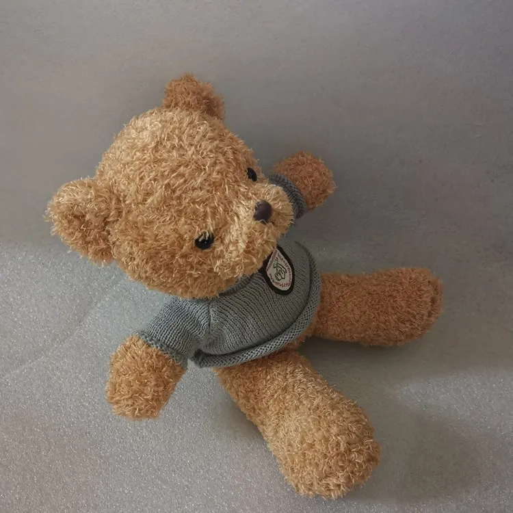 Low order Quantity brown and white kylin velvet teddy bear