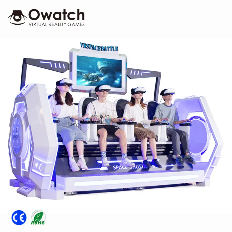 Cool Transformers style Interactive 360 Degree 9D VR Simulator for VR Amusement Park