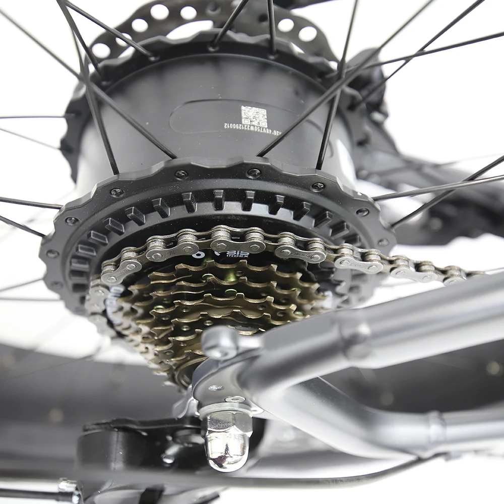 500w 48v Brushless Motor 26 inch Fat tire  electric bike hardtail for men city ebike