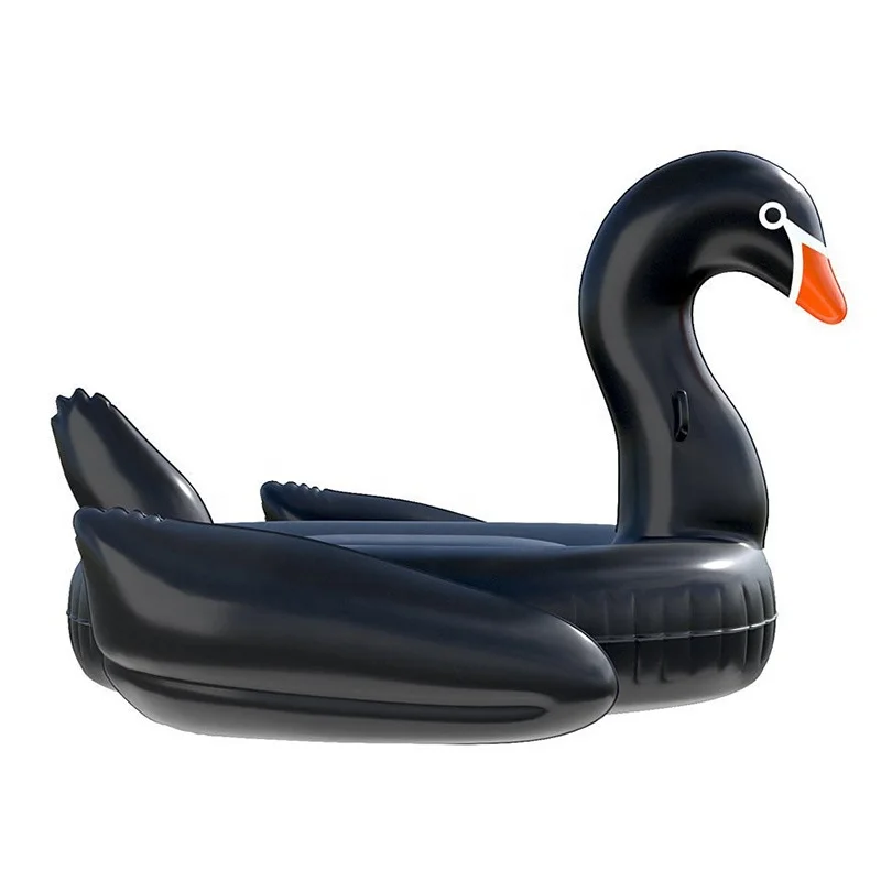 Hot sale products black swan floats Inflatable Pool Float Summer Adult Large PVC Water Fun Mattress Toys