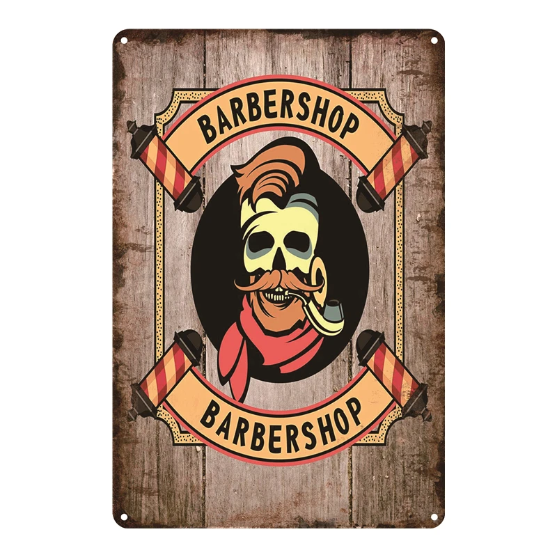 Barber Shop Beauty Salon Hair cut Shaving Metal Tin Sign Shop Decor Vintage Poster Antique Iron Painting Souvenirs