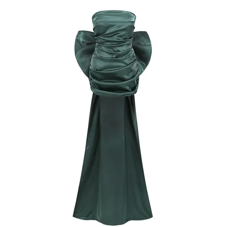 Luxury Wedding Dress Wholesale Detachable Back Bow Women Formal Dress Bridesmaid Formal Mini Dress for Elegant Ladies