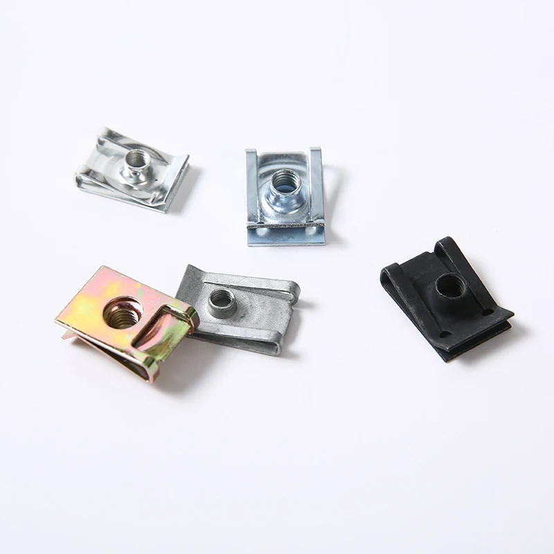Automobile Parts U-Clip Nut Zinc Plated M6 M64 Stainless Steel Spring Slice Nuts For Motor Vehicles