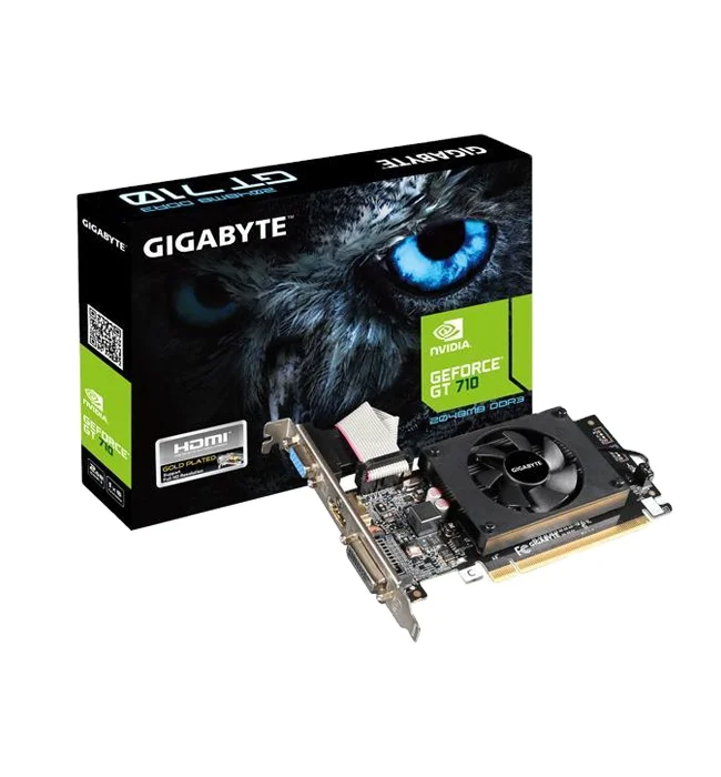 GIGABYTE GeForce GT 710 2GB DDR3 PCI Express 2.0 x8 Low Profile Video Card GV-N710D3-2GL 1.0