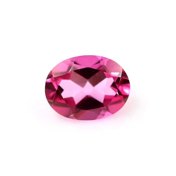 wholesale price pink topaz oval shape loose natural gemstone topaz stones for jewelry making