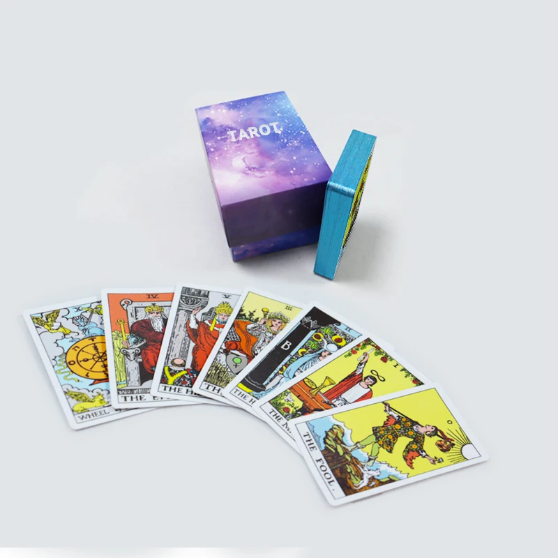 Custom Oracles Tarot Cards With Silver Gold Edges Printing Holographic Oracle Cards Decks With Rigid Box