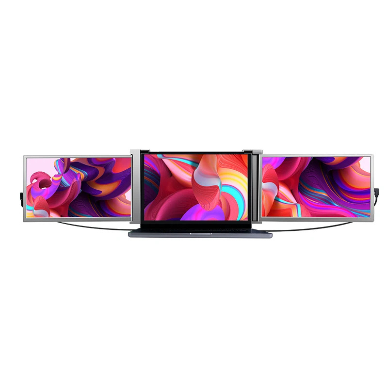 Triple screen monitor 15 inch laptop extender LCD screen type c device and FULL HD 1080 IPS panel gaming monitor