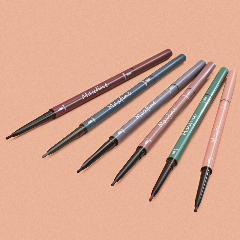 Custom Label Waterproof Ultra Slim Eyebrow Definer Private Label Thin Double Head Eyebrow Pencil