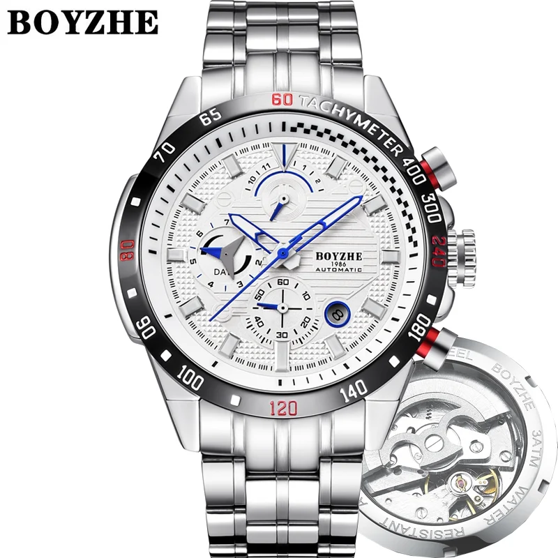 Stainless Steel Waterproof Quartz Watches men wrist Luxury Mechanical Watch OEM Brand