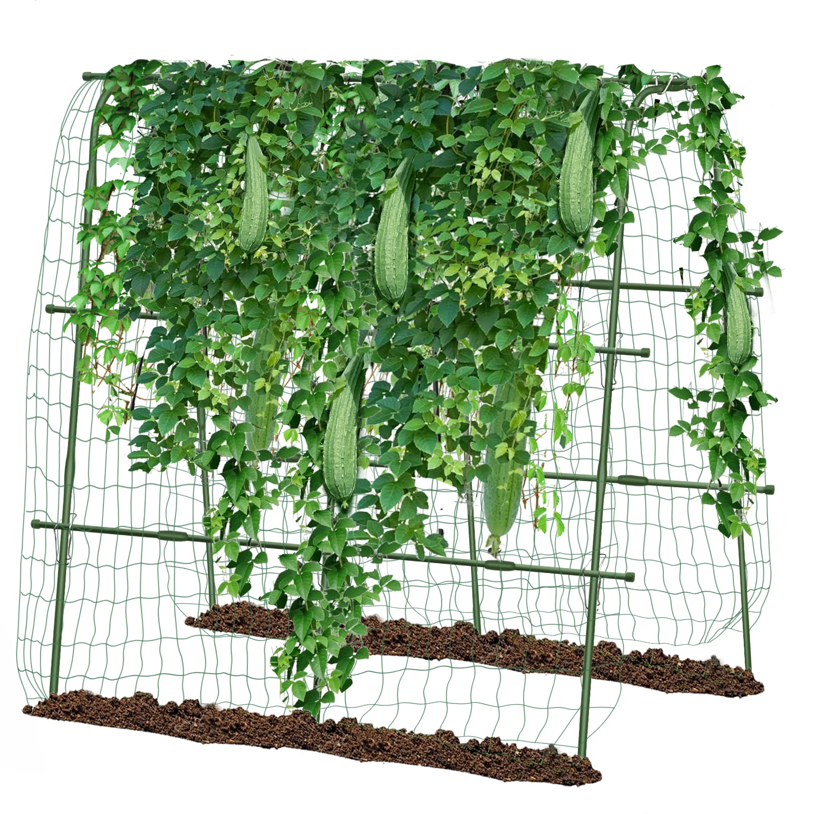 Cucumber frame garden arch bend bamboo pole frame garden greenhouse greenhouse 160cm*40cm*160cm
