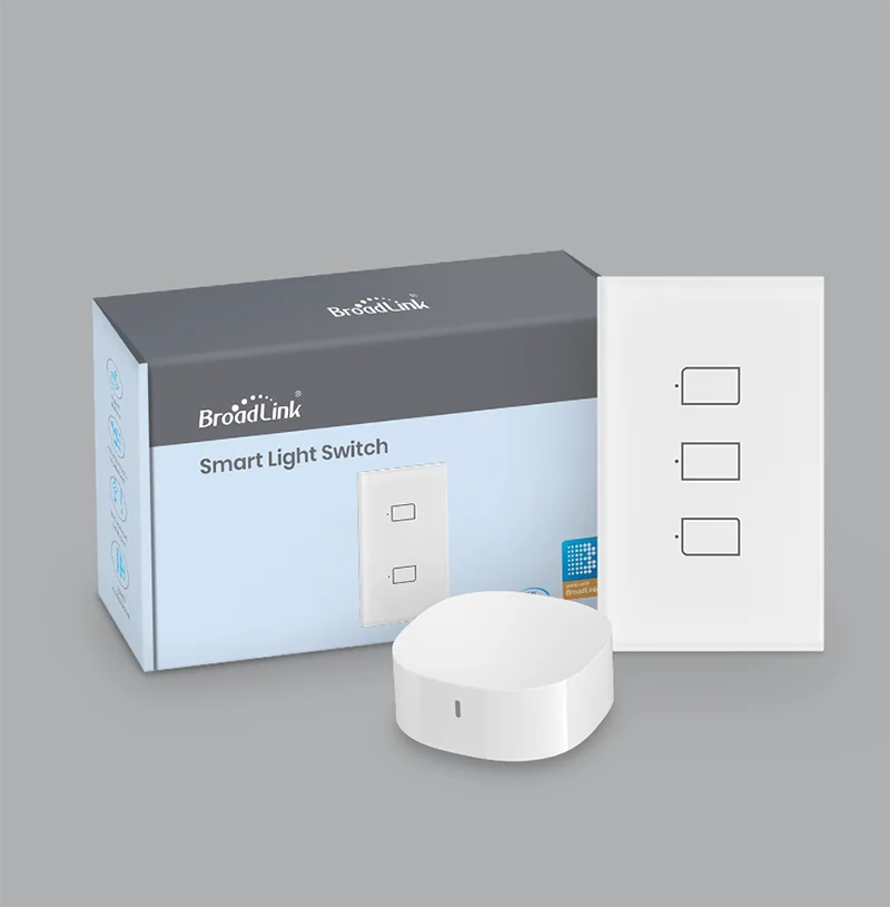 BroadLink Smart Light Switch TC3 US 1 2 3 Gang Switch No Neutral Line Wire Smart WiFi Touch Switch