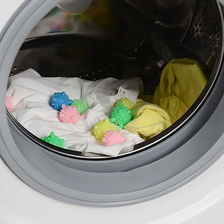 Ningbo Home accessories PVC Laundry Dryer Balls Solid Colorful Machine Washing Balls Reuse Anti-Winding Washing Balls