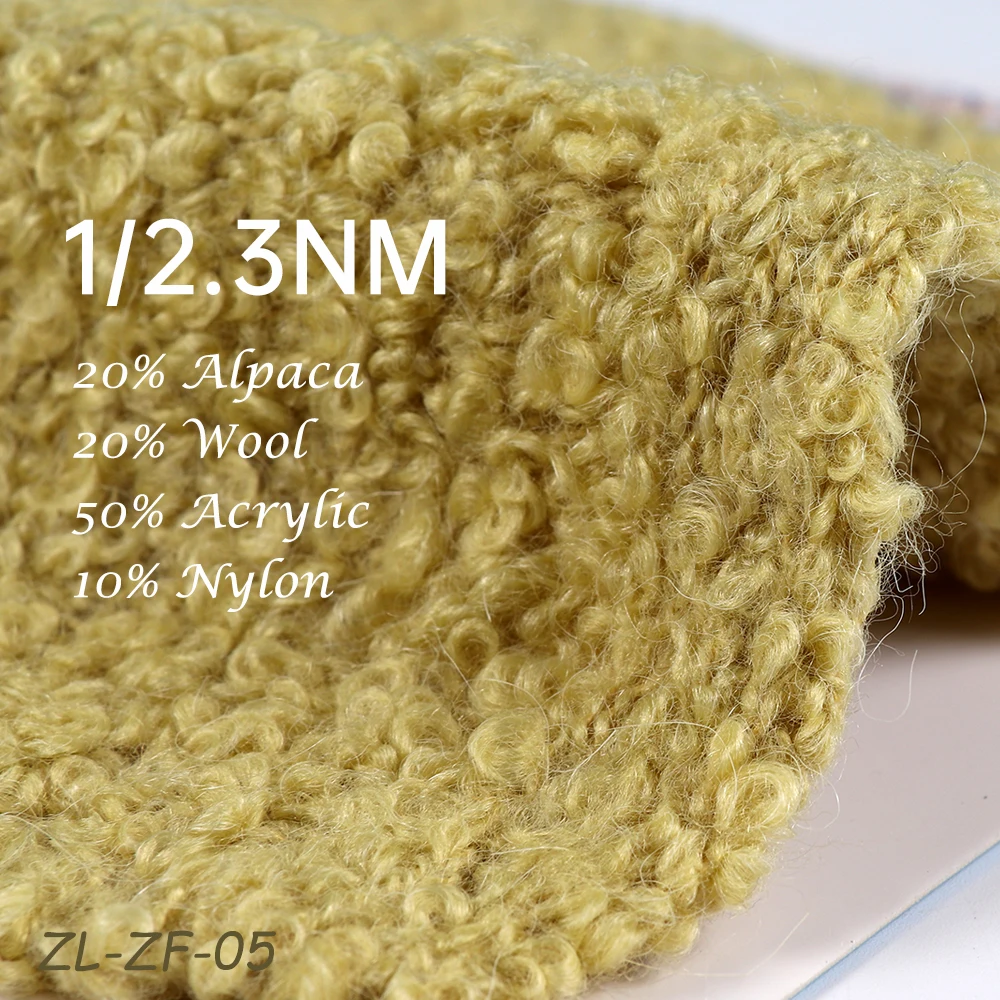 1/2.3NM 20% Alpaca 20% Wool 50% Acrylic 10% Nylon polyamide flat knitting machine dyed crochet melange blended fancy yarns