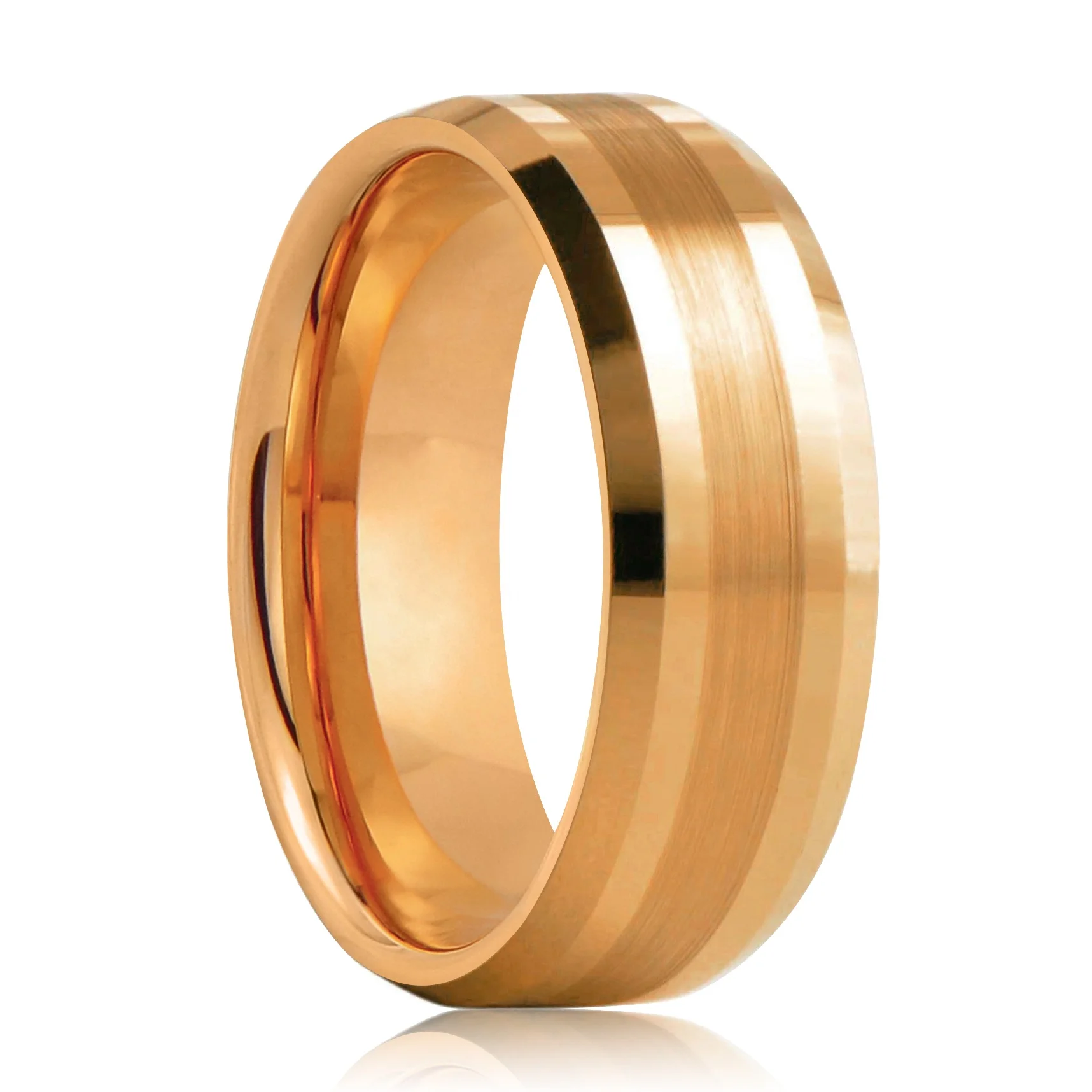 Hot Selling Gold Tungsten Ring for Men and Women