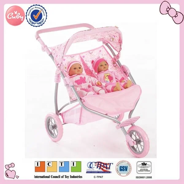 2022 baby twin doll strollers for twins