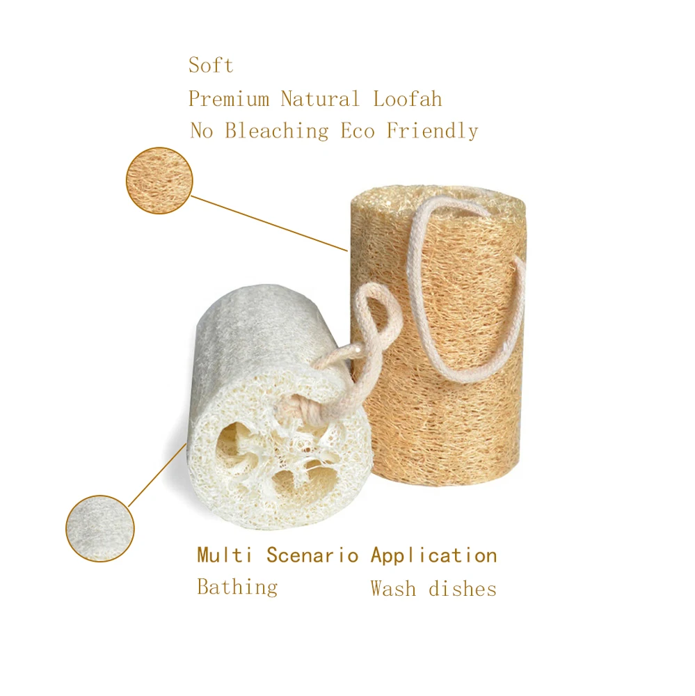 China Manufacture Loofah Sponge Kitchen Organic Cleaning Scrubber Brush Bath Loofah Sponge