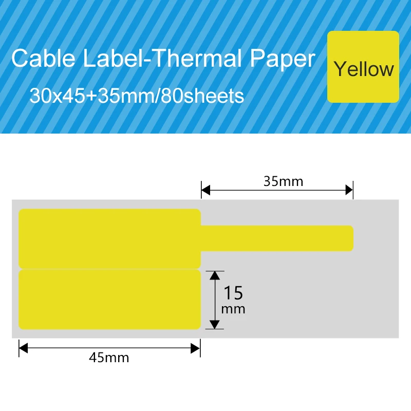 Водоотталкивающие ярлыки для кабелей яркие Стикеры