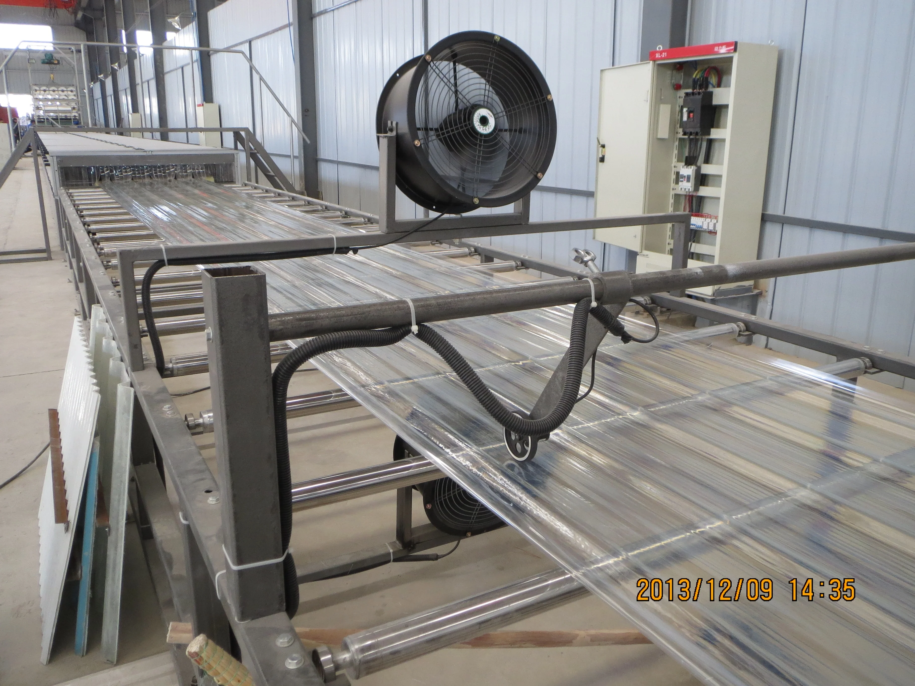 fiber corrugated FRP GRP sheet making machine