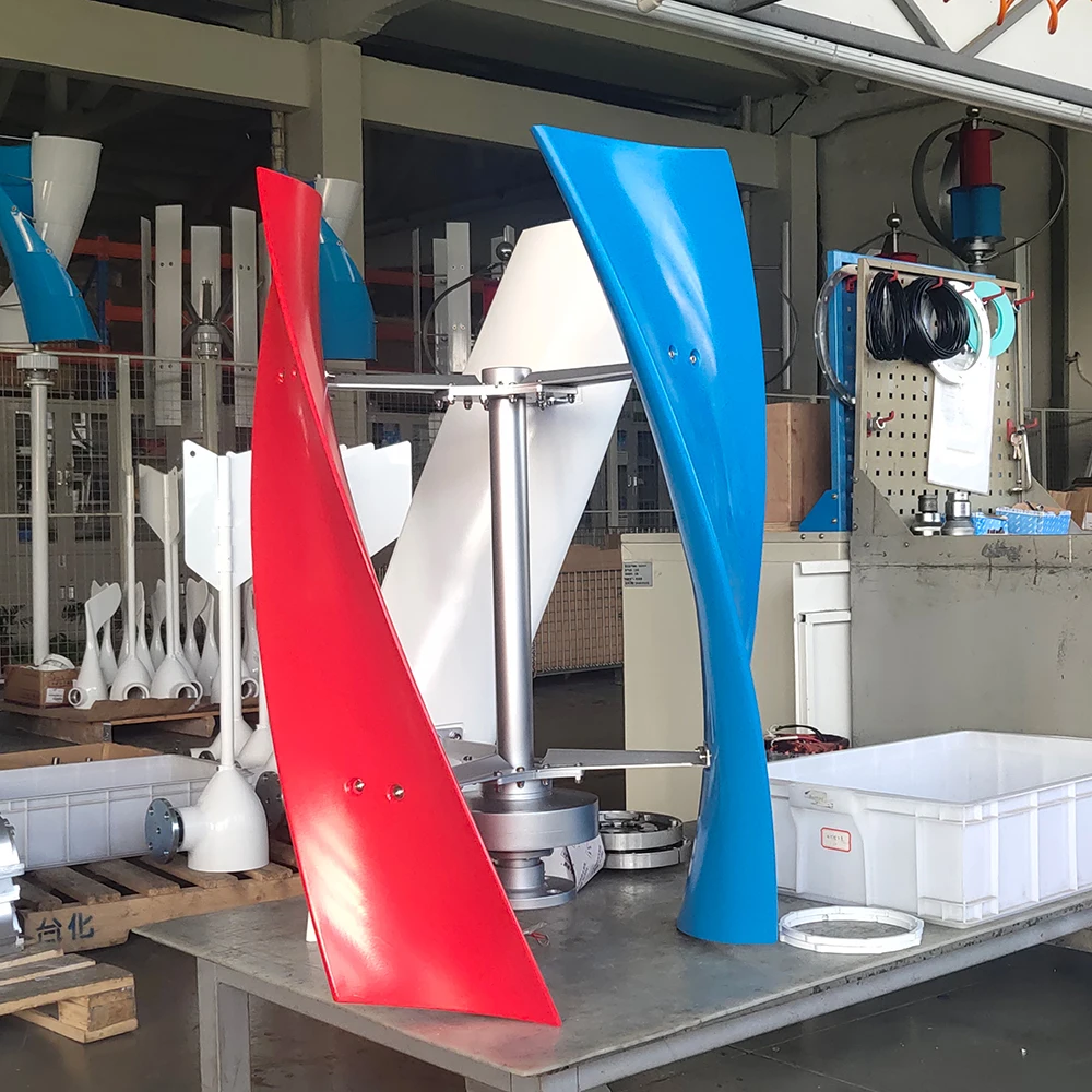 Easy Install Portable Windmill Generator 300W 500W 600W 800W 1kw Wind Turbine Vertical Axis Silent Wind Generator