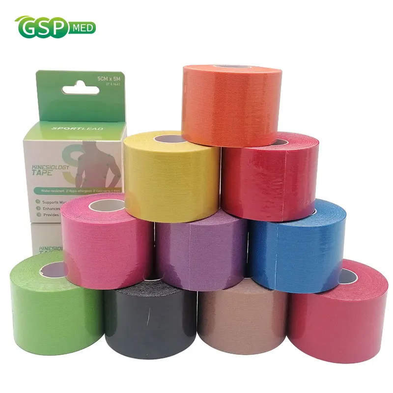 5cm*5m Multi Color Kinesiology Tape Unisex Hyposensitive Muscle Tape Waterproof Adhesive Sticky Sports Wrap First Aid K Tape