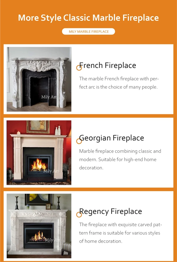 Marble Fireplace Mantel Frame Surround