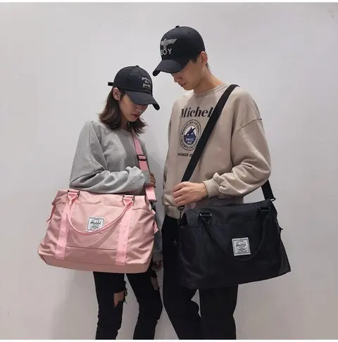 Women travel bag luggage bag weekend travel bag with shoes compartment