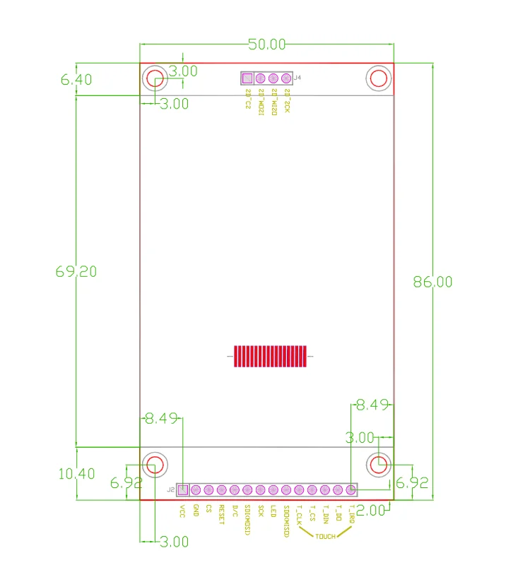 
2.8 inch 240x320 SPI LCD Module ILI9341 with touch panel 