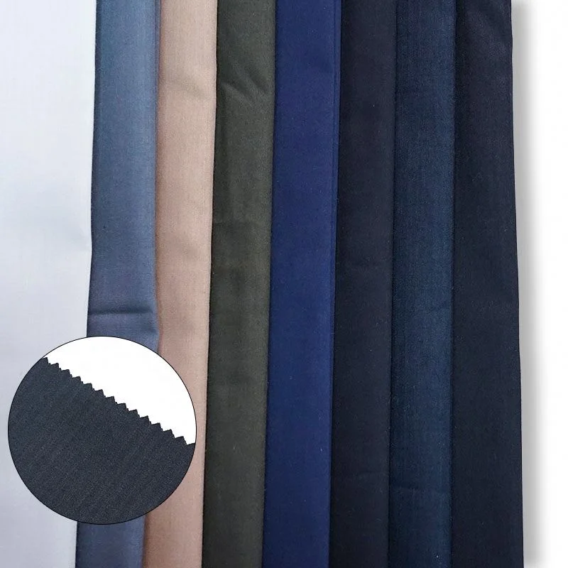 Clothes Underwear Fabric for Garment Factory Direct Elastic Yarn Lightweight Bamboo Woven Plain Dyed Cotton Nylon Spandex Kids