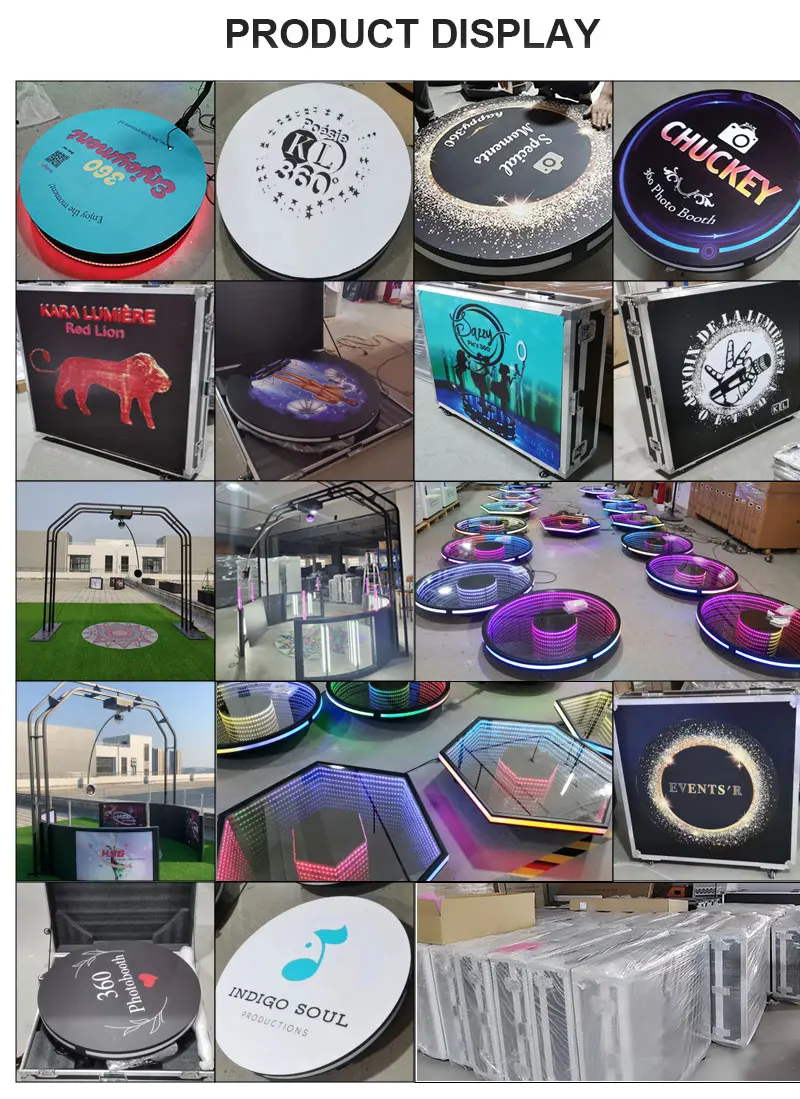 68 80 100 120 Cm Hot Sale New Portable Selfie 360 Booth Accessories 360 Degree Video Booth Spinner Machine 360 Photo Booth Magnet Top