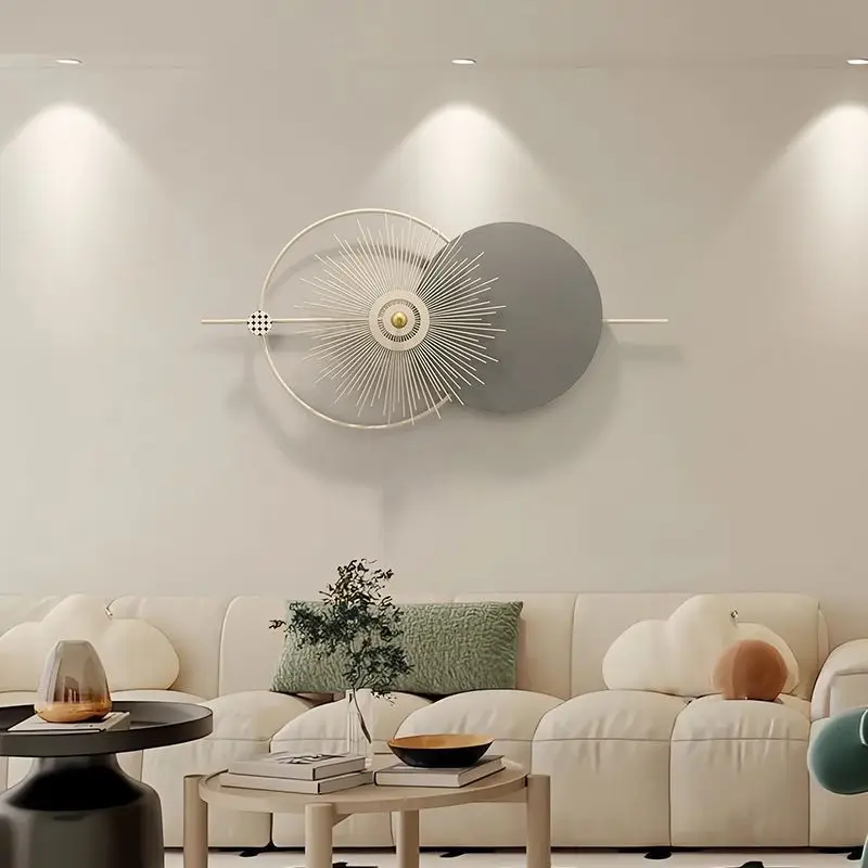 Creative simple modern wall mounted wall decor iron art decoration home wall hanging large metal decor for living room