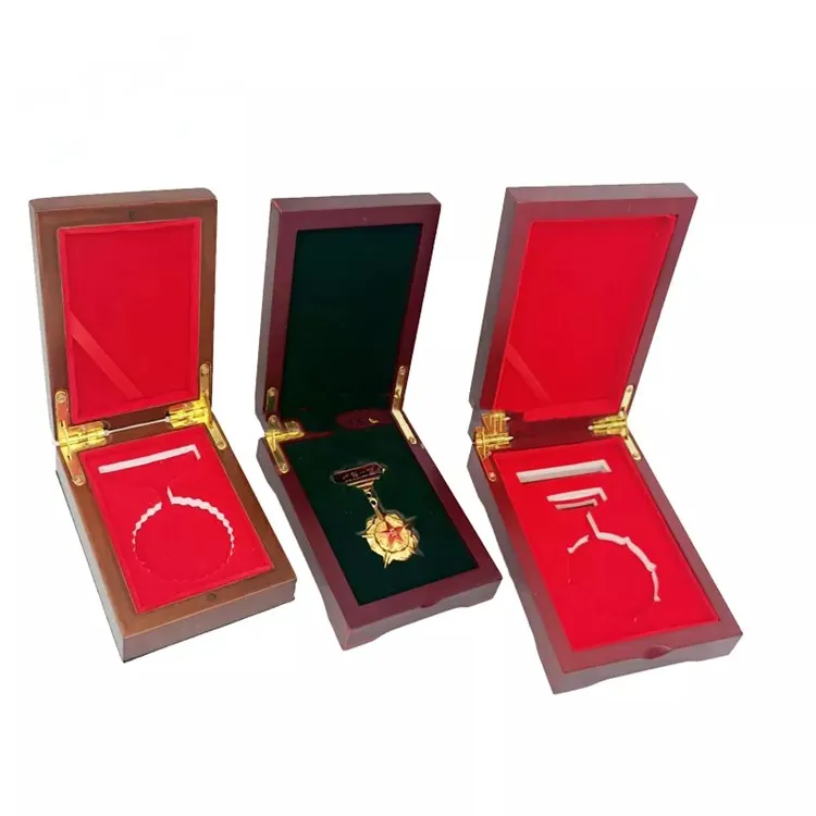 high quality products souvenir medal wooden gift box storage decorative box coin collection box