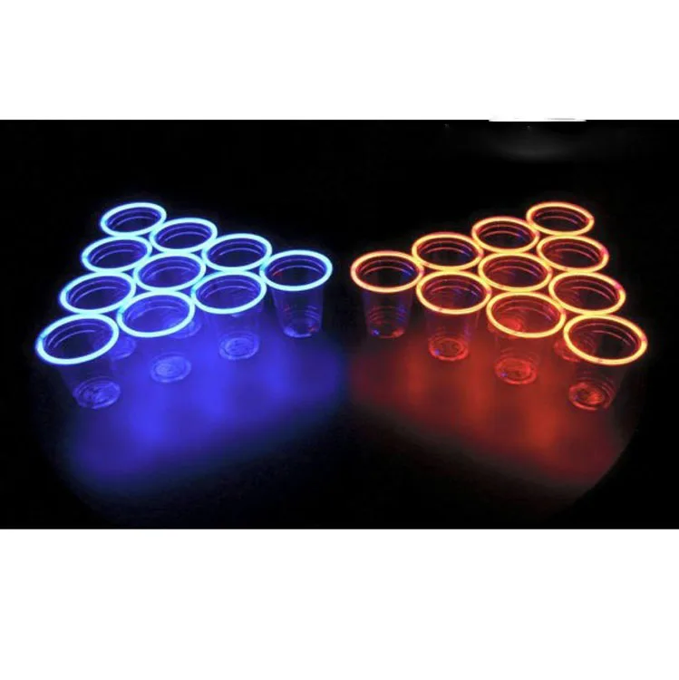 16 oz and 18oz Glow Light up Party Cups Plastic Dark Beer Pong Cup Light Stick